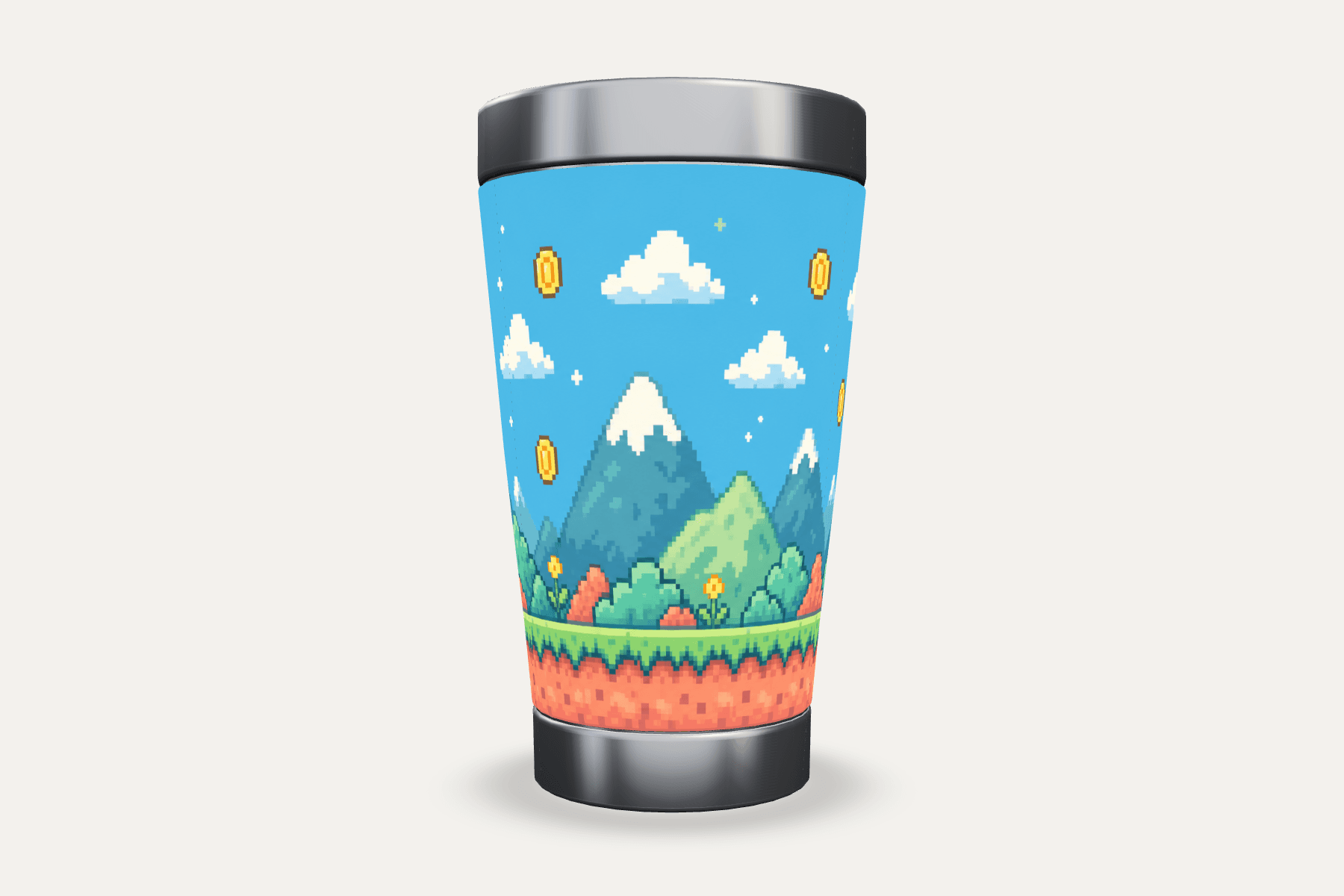Copo Térmico — Geek Pixel Art